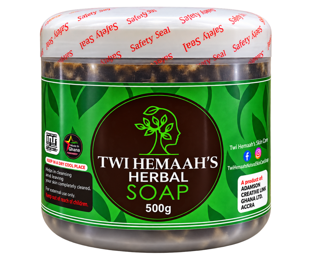 Twi Hemaah's Herbal Soap 500g jar