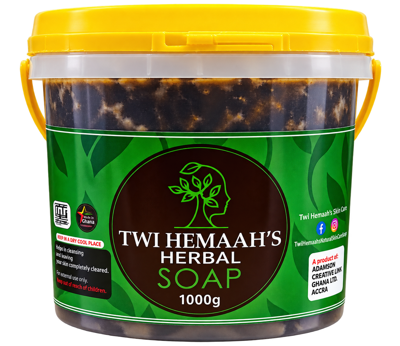 Twi Hemaah's Herbal Soap 1000g tub
